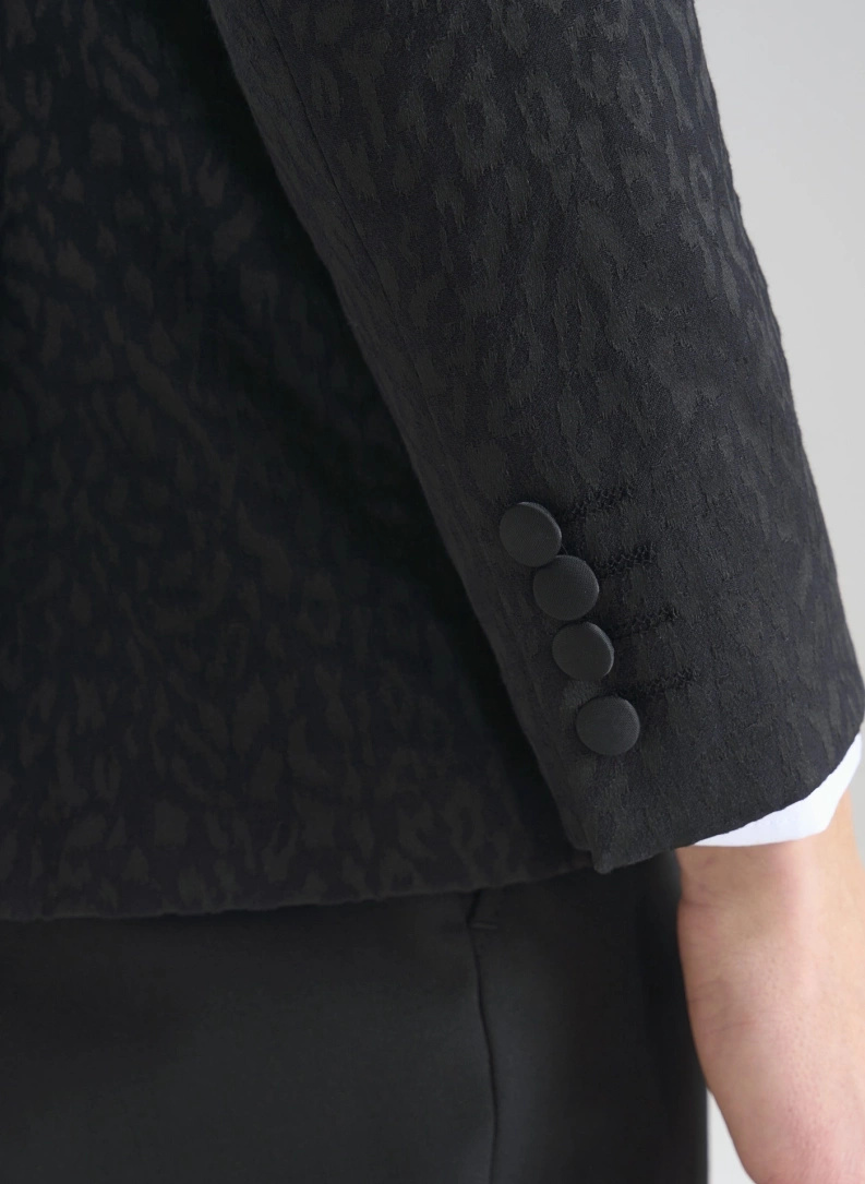 Ślubny żakardowy smoking męski