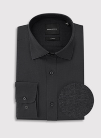 Czarna koszula z lnem