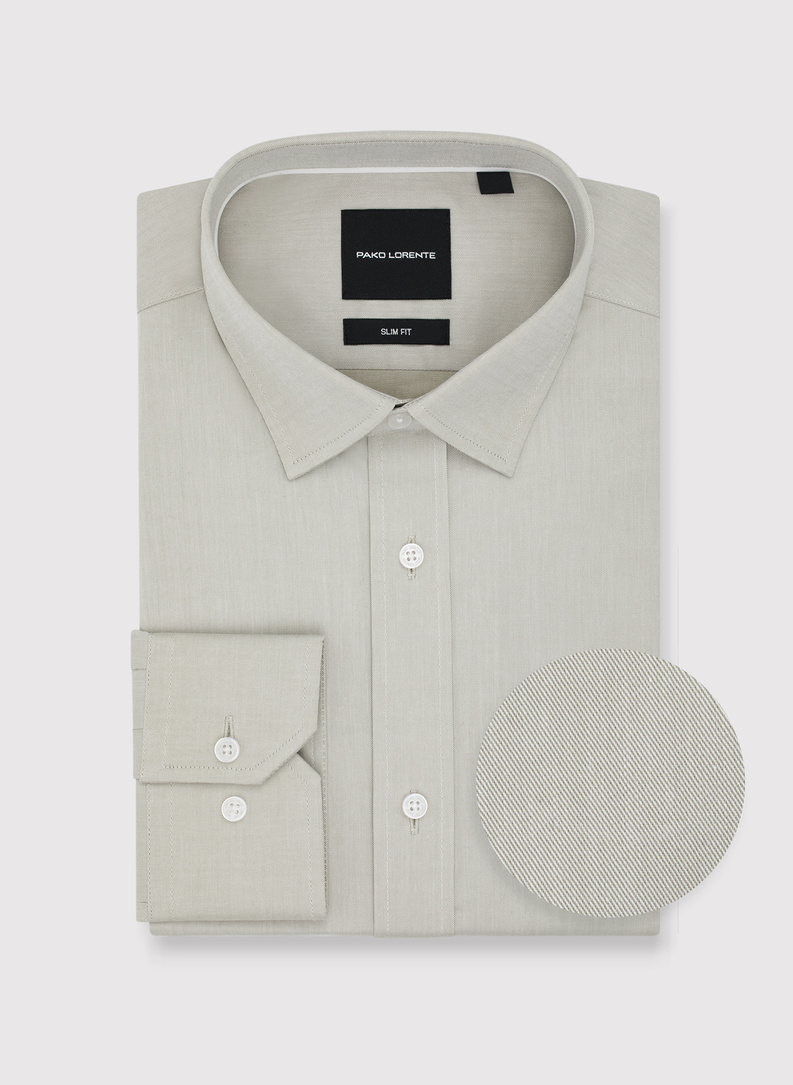 Oliwkowa koszula męska