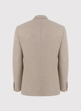 Casualowa marynarka męska w kolorze beżowym