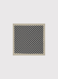 Beżowo-czarna poszetka