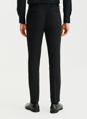 Czarne spodnie ganiturowe