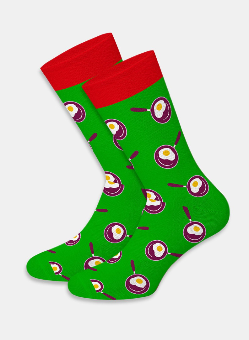 Skarpety z nadrukiem smażonych jaj D20WF-SX-012-X