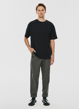 Czarny męski t-shirt basic