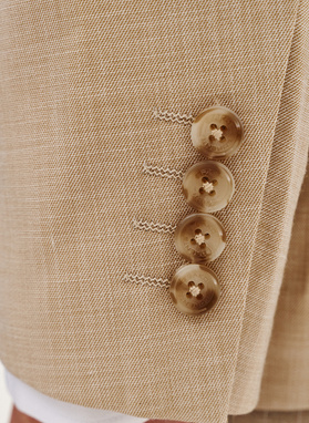 Casualowa marynarka męska w kolorze beżowym