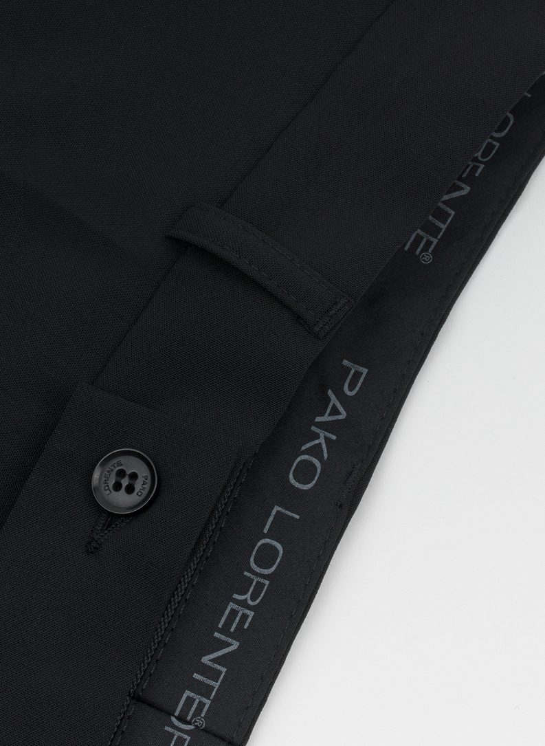 Czarne spodnie garniturowe P22SP-6G-036-C-S