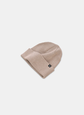 Beżowy komplet męski czapka i szalik