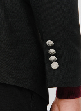 Czarna casualowa marynarka męska