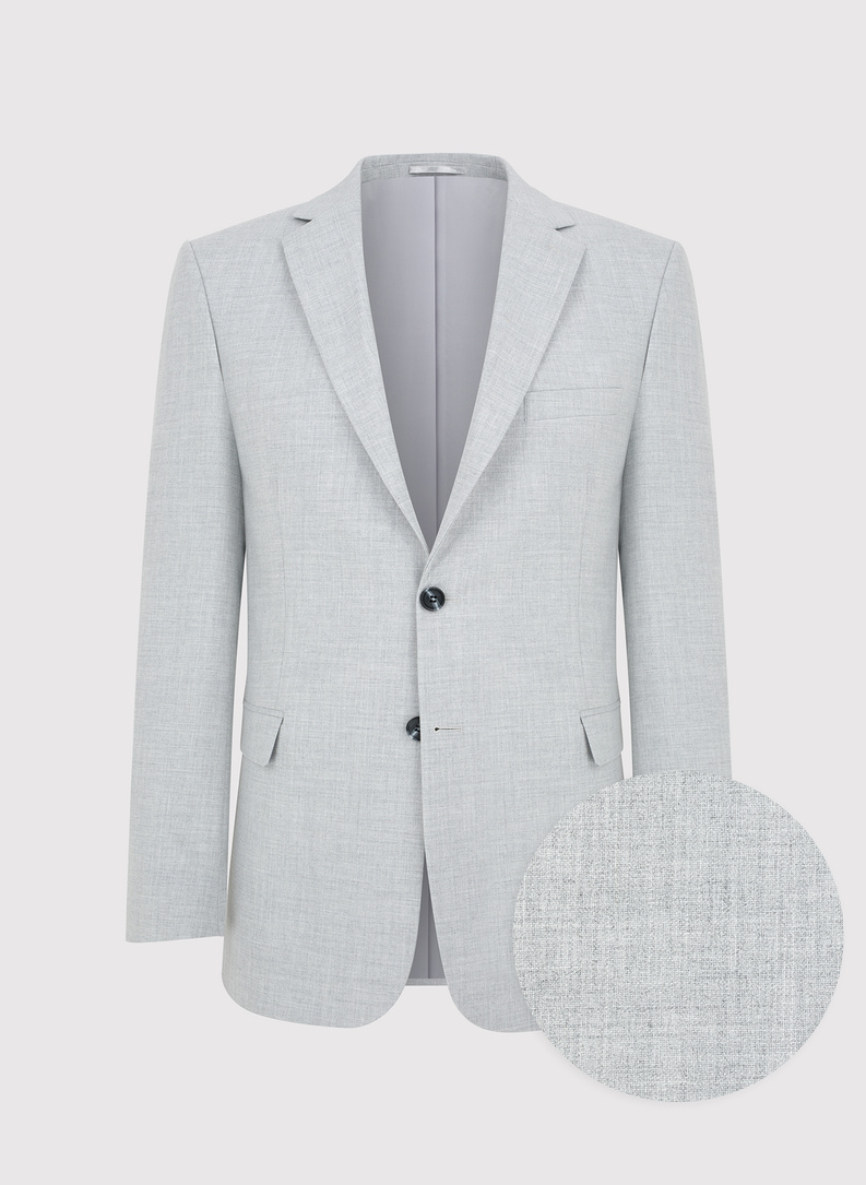 Marynarka garniturowa w kolorze jasnoszarym