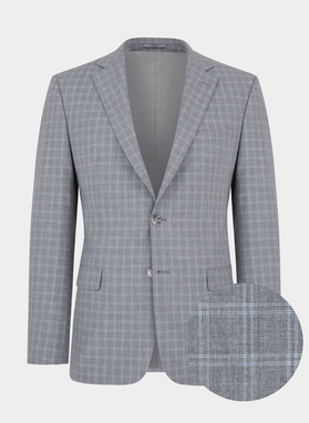 Szara marynarka garniturowa P22SF-3G-008-S-S