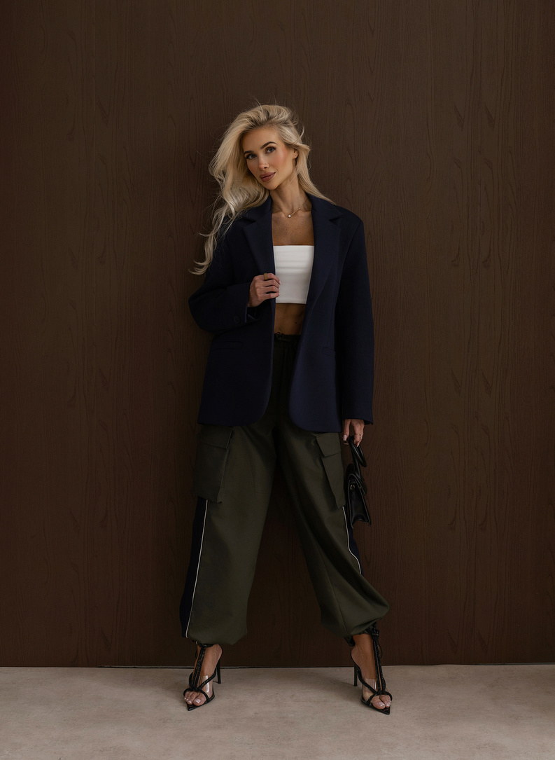 Marynarka UPTOWN REBEL BLAZER granatowa