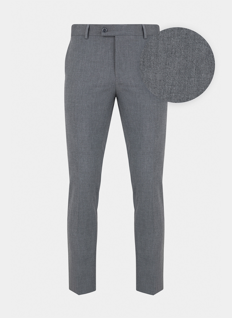 Szare spodnie garniturowe P22SF-6G-007-S-S