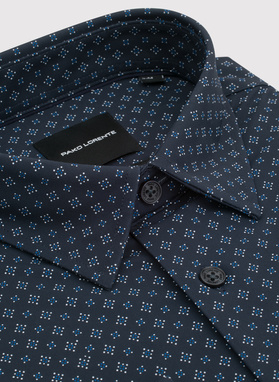 Koszula męska we wzór geometryczny