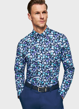 Koszula męska w kwiaty