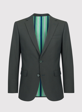 Zielona marynarka garniturowa P22SF-3G-022-Z-S