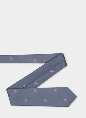 Krawat męski szary P21WF-KX-276-S-0