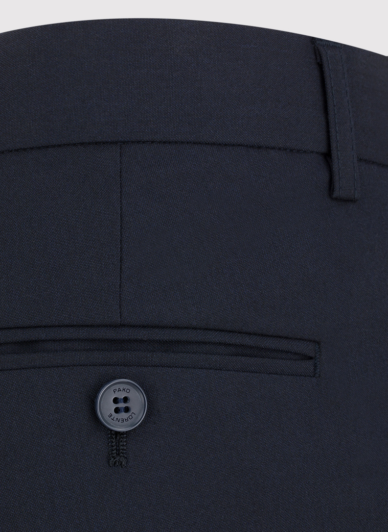 Granatowe spodnie garniturowe