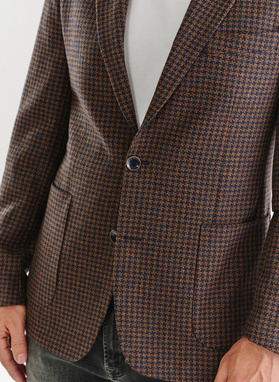 Casualowa marynarka męska w pepitkę 