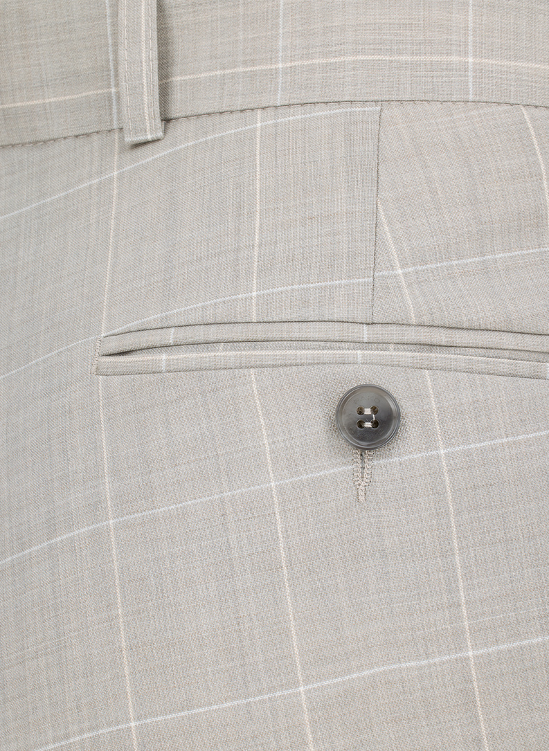 Ślubny garnitur męski w kratkę