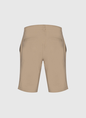 Bawelniane szorty w kolorze beżowym