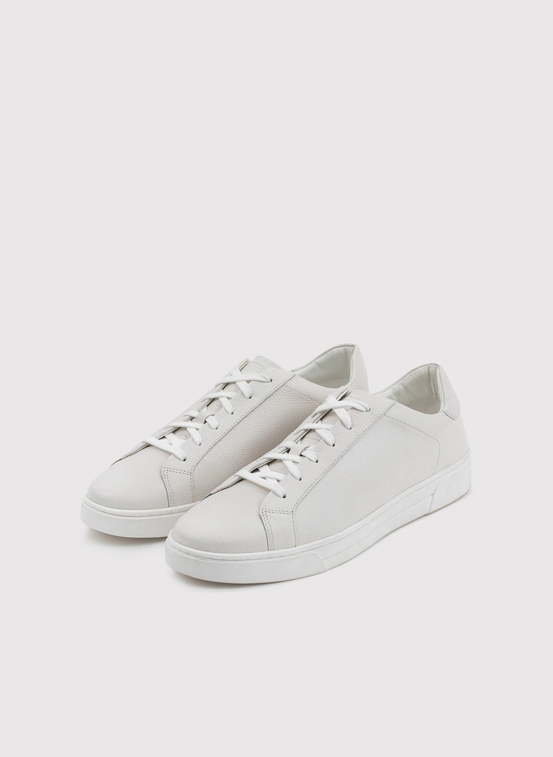 Białe sneakersy męskie - zdjecie nr 1