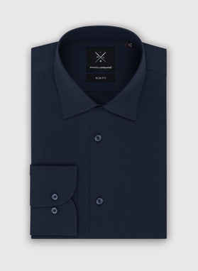 Granatowa koszula męska długi rękaw