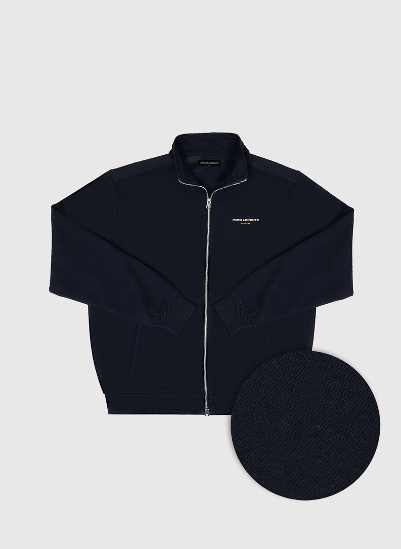 Granatowa bluza dresowa rozpinana