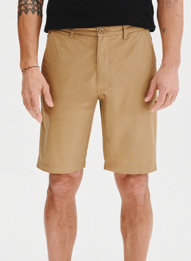 Bawełniane beżowe szorty męskie