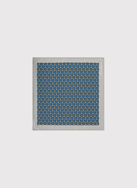 Wzorzysta szara poszetka męska