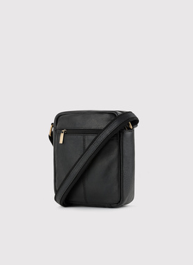 Mała skórzana saszetka męska na ramię