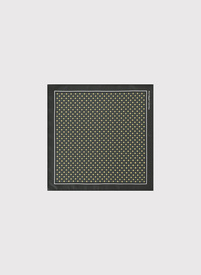 Poszetka męska ciemnobrązowa w kwiatki