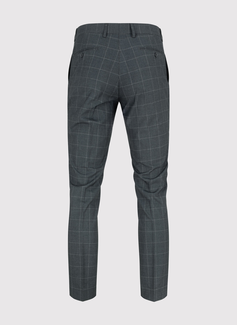 Dwuczęściowy szary dwurzędowy garnitur