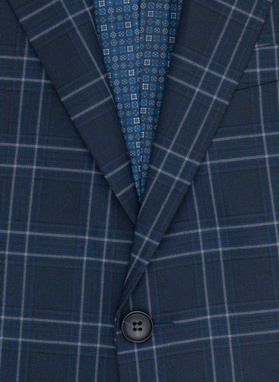 Granatowa marynarka garniturowa