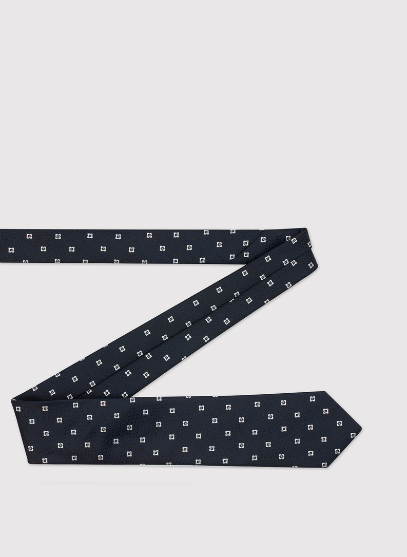 Granatowy krawat męski