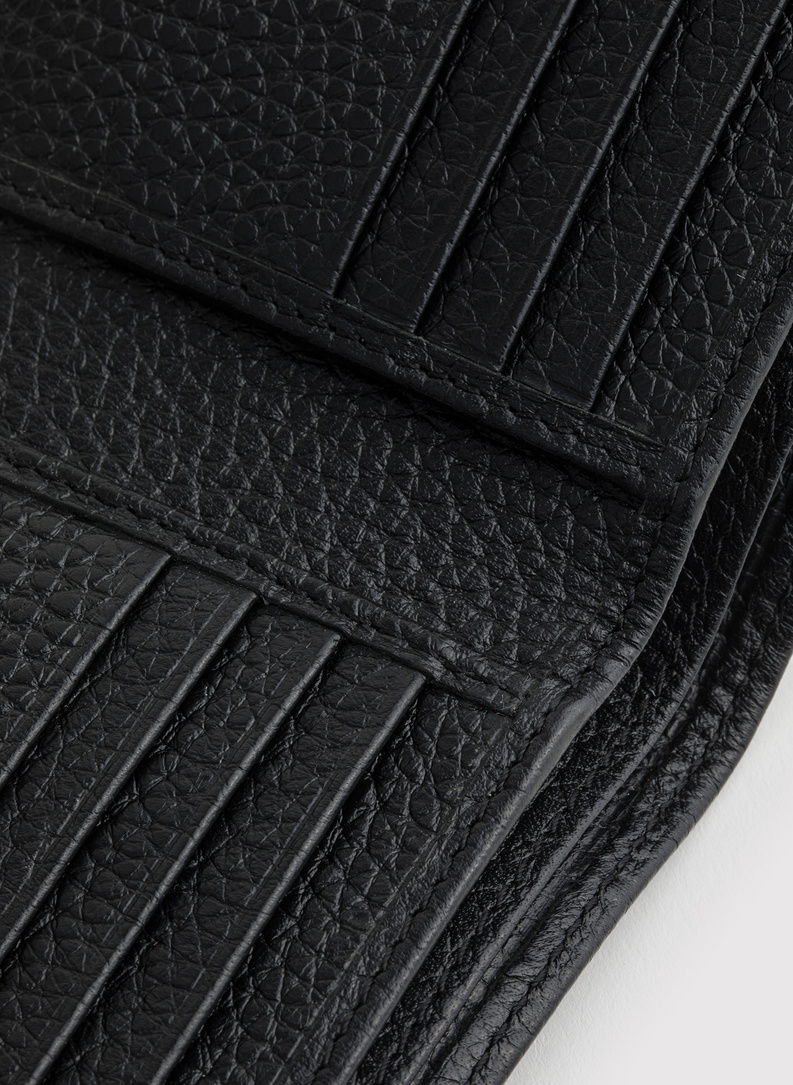 Czarny portfel męski 