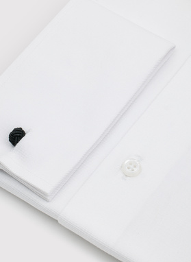 Biała koszula męska na spinki