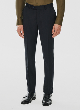 Spodnie garniturowe w kolorze granatowym