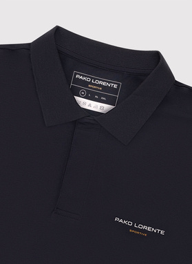 Granatowe polo męskie