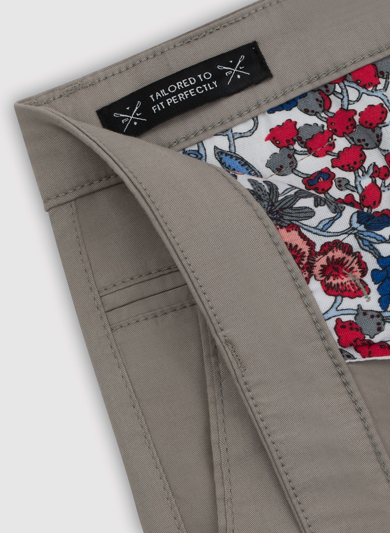 Męskie basicowe spodnie w kolorze khaki