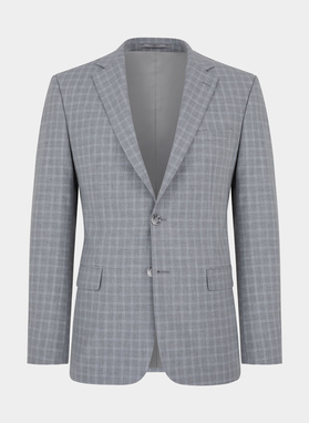 Szara marynarka garniturowa P22SF-3G-008-S-S