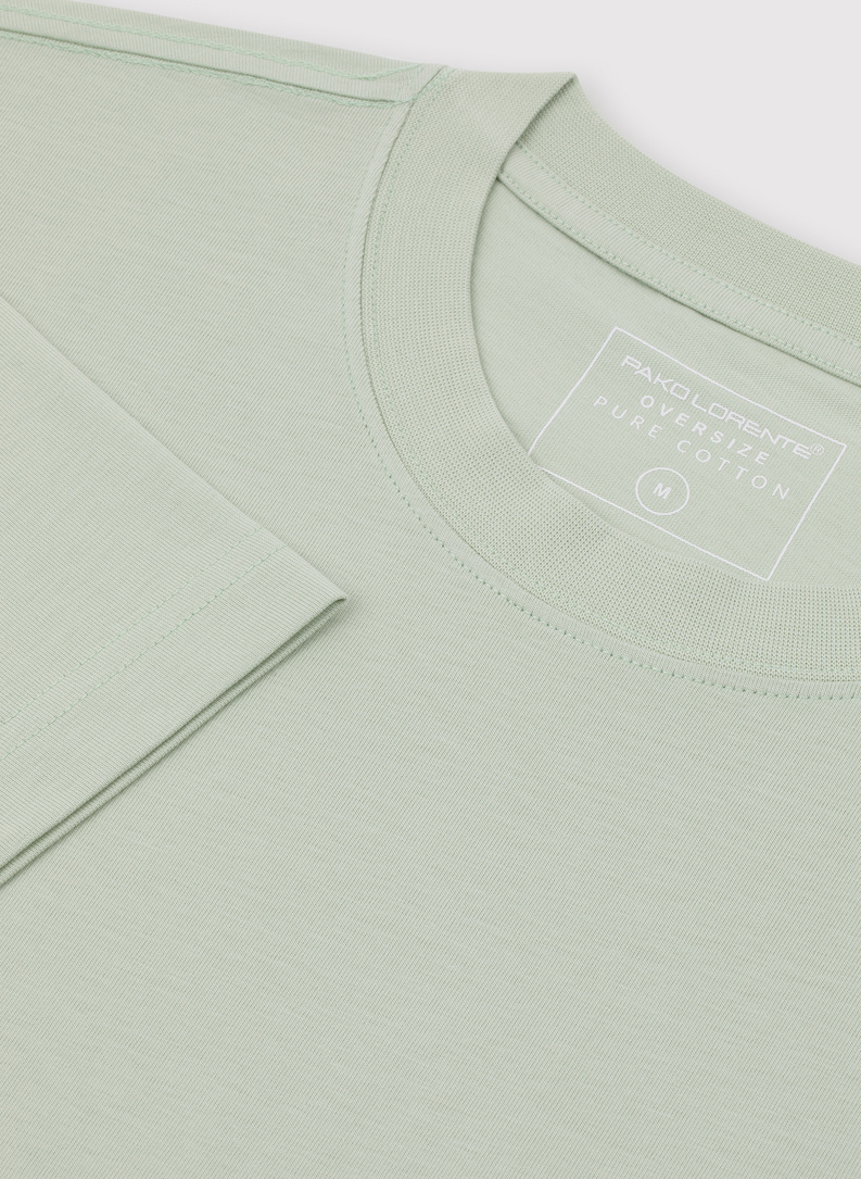 Oliwkowy t-shirt oversize