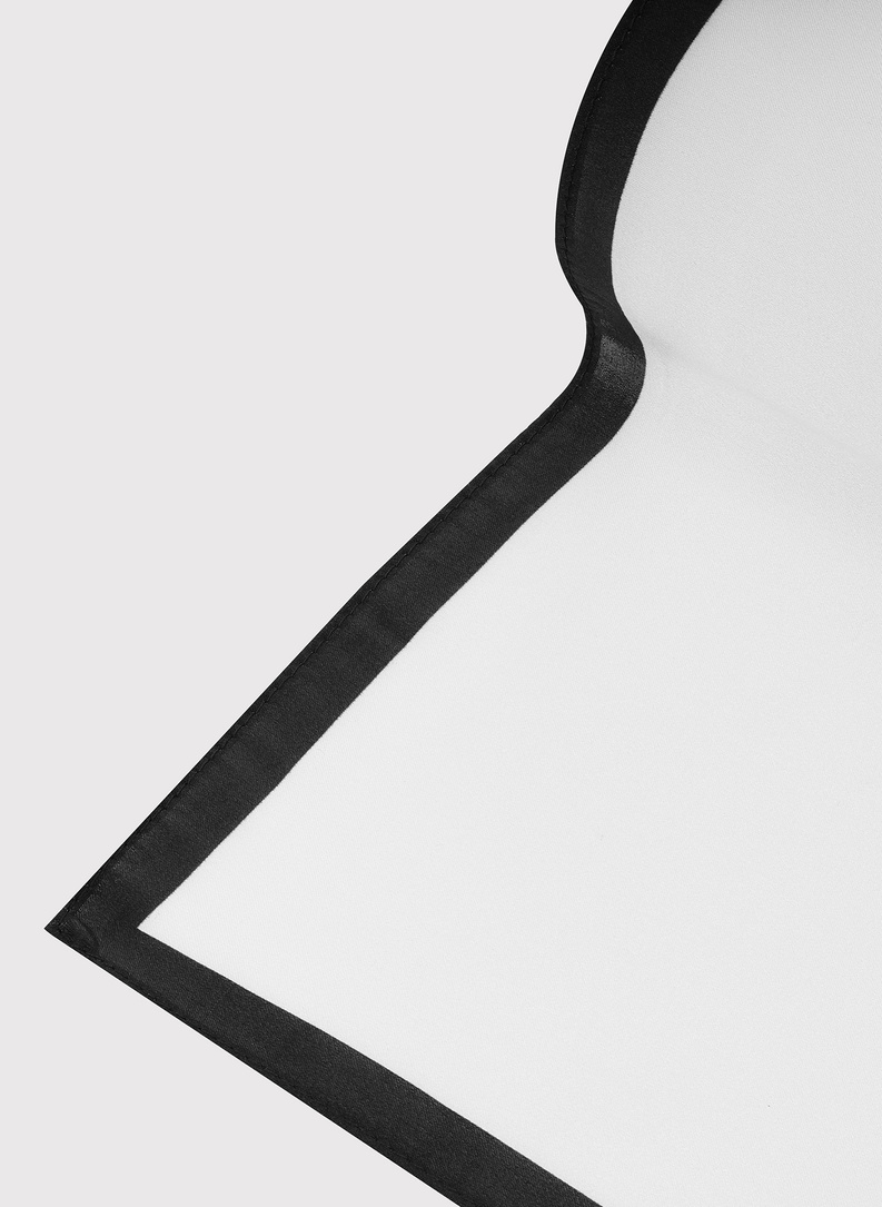 Biała poszetka męska