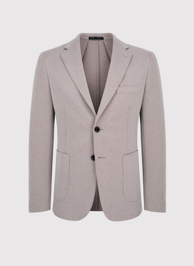 Beżowa marynarka męska melanż