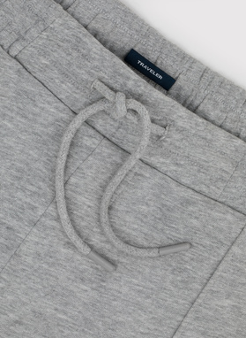 Dzianinowe spodnie dresowe w szarym kolorze