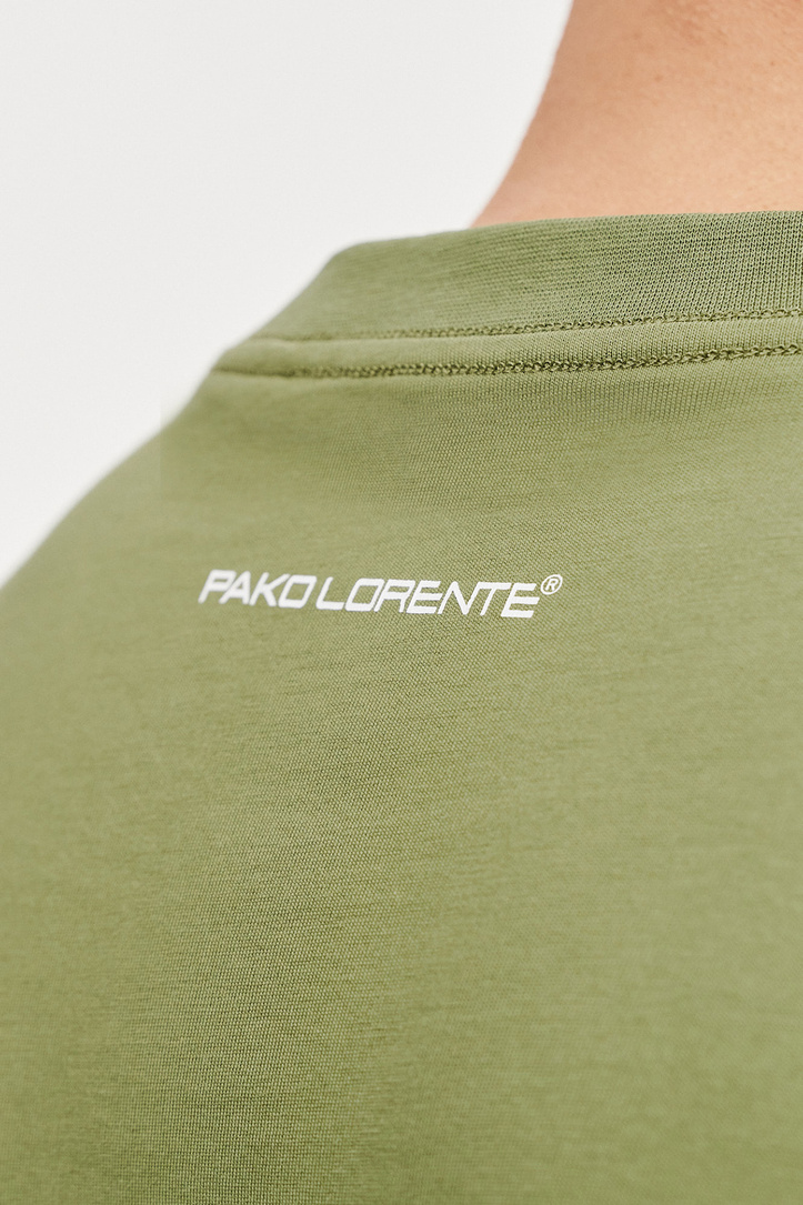 Zielony t-shirt oversize