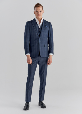 Kamizelka męska garniturowa P21WF-8G-077-G-S