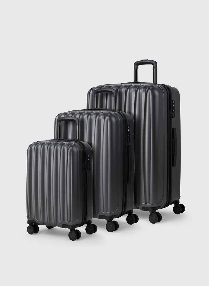 Komplet szarych walizek