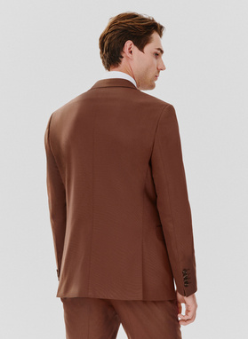 Brązowa marynarka garniturowa 