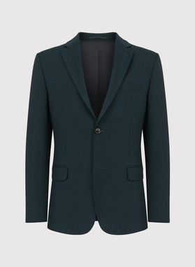 Wełniany zielony garnitur męski