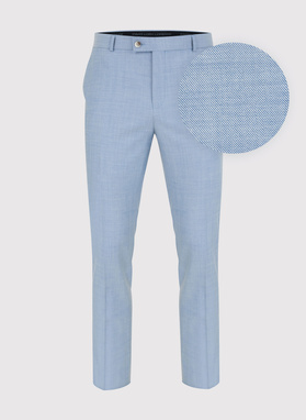 Niebieskie spodnie garniturowe P22SP-6G-004-N-S